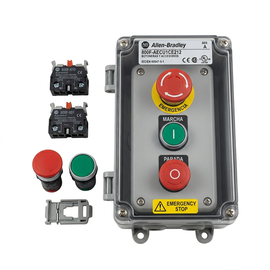 ALLEN-BRADLEY 800F-AECU1CE212 BOTONES PULSADORES BOTONERAS Y ACCESORIOS