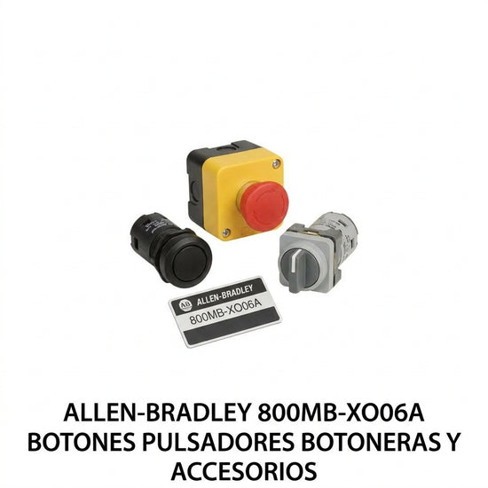 ALLEN-BRADLEY 800MB-XO06A BOTONES PULSADORES BOTONERAS Y ACCESORIOS