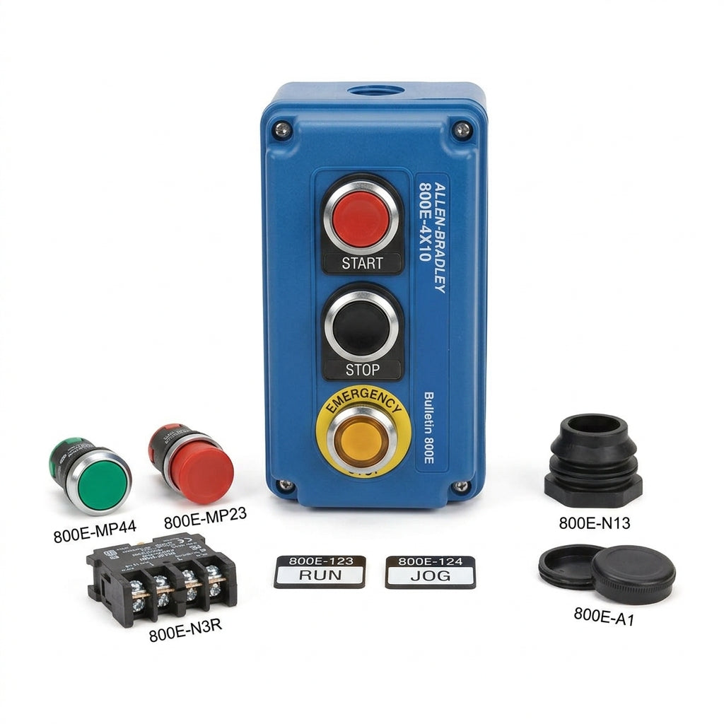 ALLEN-BRADLEY 800E-4X10 BOTONES PULSADORES BOTONERAS Y ACCESORIOS