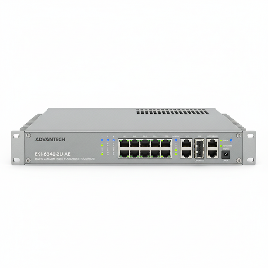 ADVANTECH EKI-6340-2U-AE EQUIPO DATACOM (REDES Y CABLEADO ESTRUCTURADO)