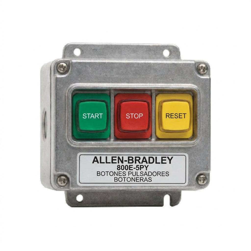 ALLEN-BRADLEY 800E-5PY BOTONES PULSADORES BOTONERAS