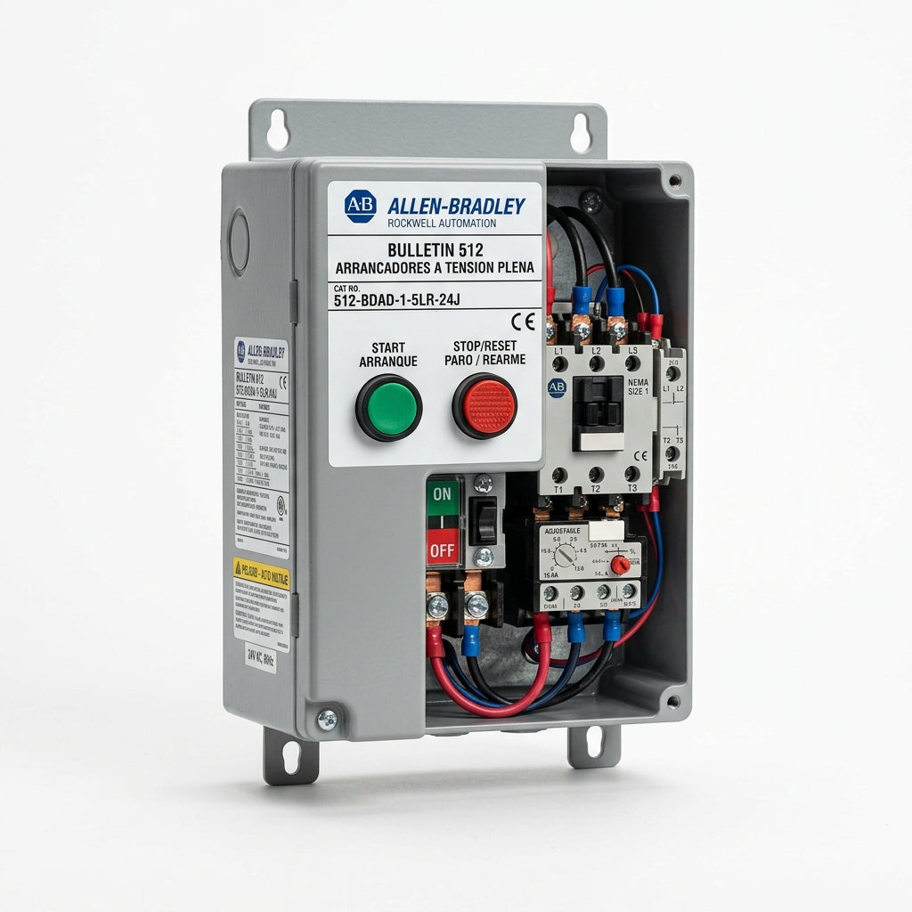 ALLEN-BRADLEY 512-BDAD-1-5LR-24J ARRANCADORES A TENSION PLENA