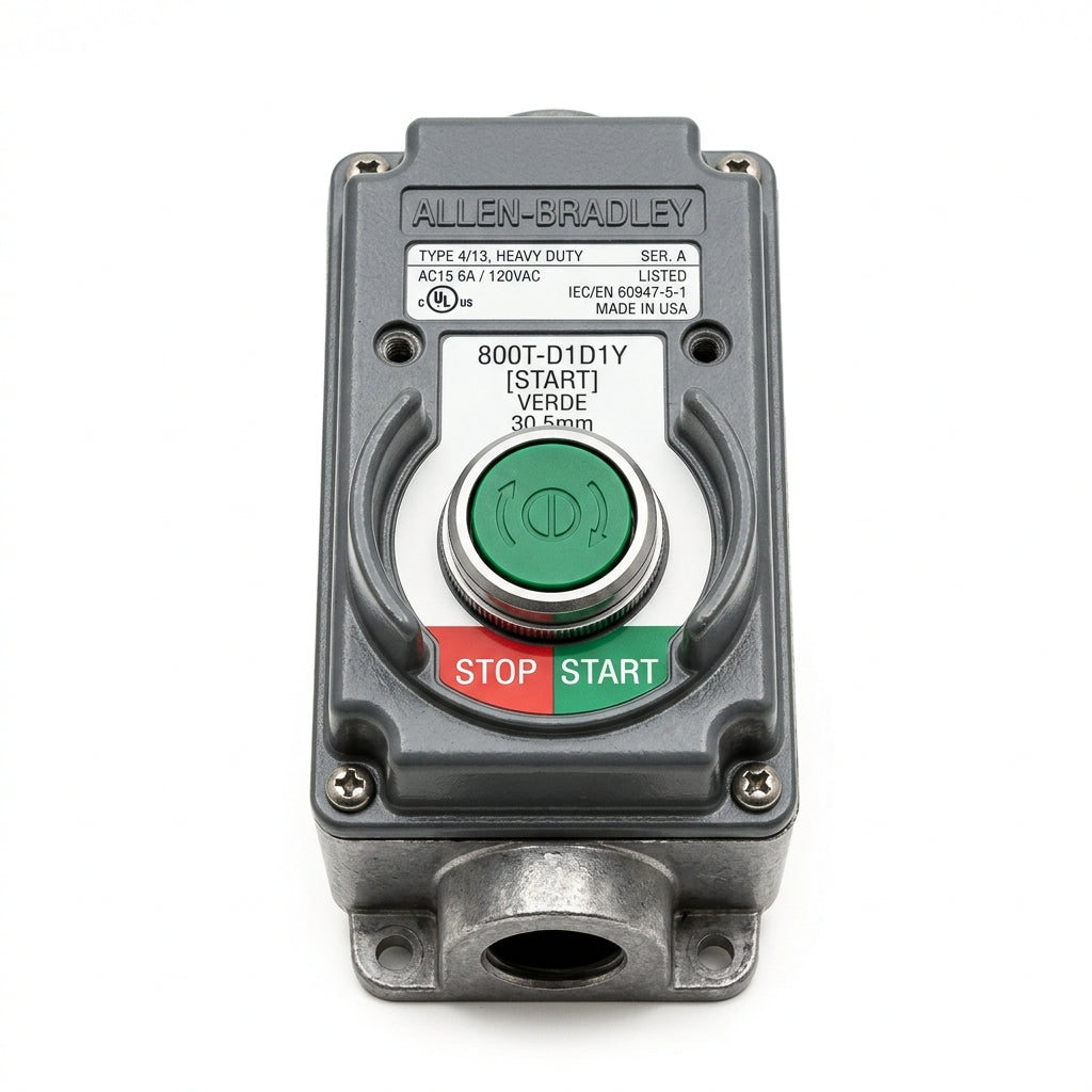ALLEN-BRADLEY 800T-D1D1Y BOTONES PULSADORES BOTONERAS Y ACCESORIOS