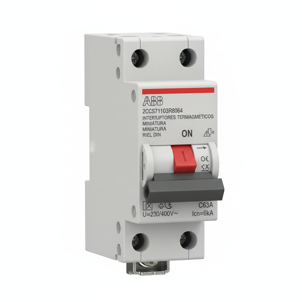 ABB 2CCS571103R8064 INTERRUPTORES TERMOMAGNETICOS MINIATURA RIEL DIN