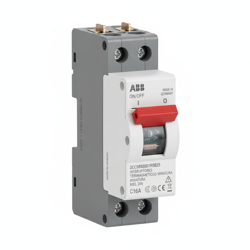 ABB 2CCS892001R0825 INTERRUPTORES TERMOMAGNETICOS MINIATURA RIEL DIN