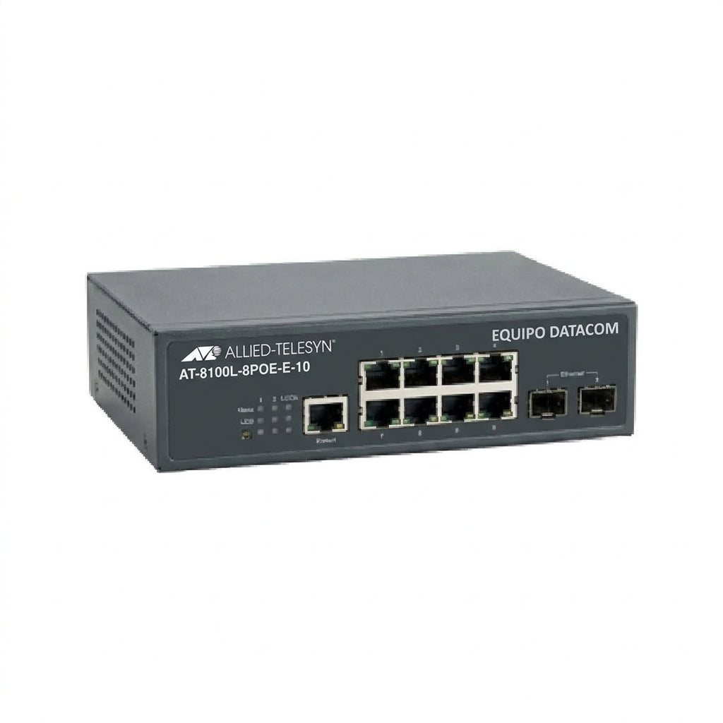 ALLIED-TELESYN AT-8100L-8POE-E-10 EQUIPO DATACOM (REDES Y CABLEADO ESTRUCTURADO)