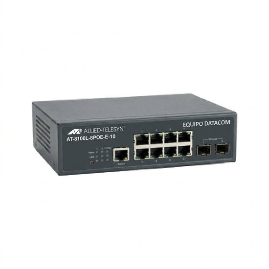 ALLIED-TELESYN AT-8100L-8POE-E-10 EQUIPO DATACOM (REDES Y CABLEADO ESTRUCTURADO)