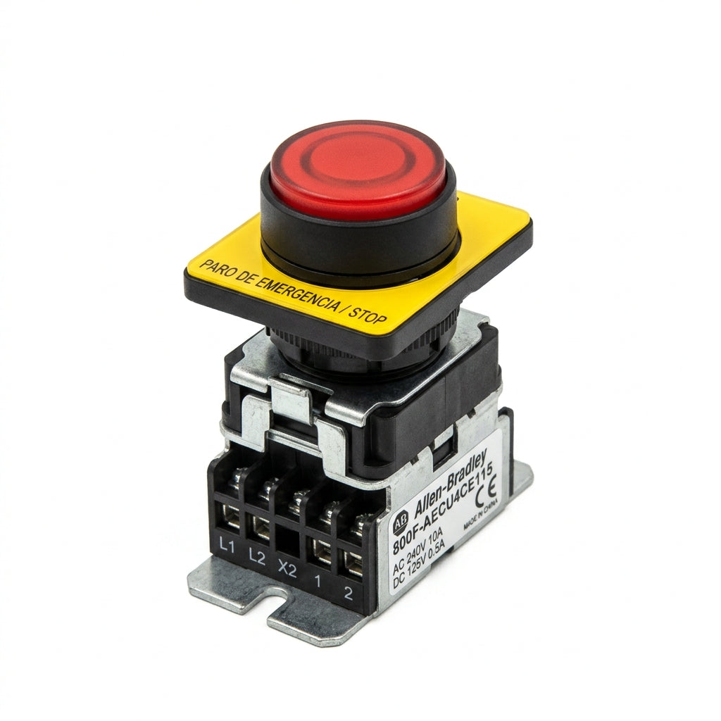 ALLEN-BRADLEY 800F-AECU4CE115 BOTONES PULSADORES BOTONERAS Y ACCESORIOS
