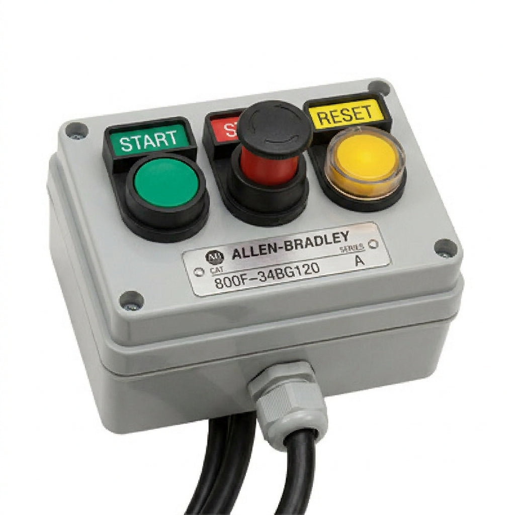 ALLEN-BRADLEY 800F-34BG120 BOTONES PULSADORES BOTONERAS Y ACCESORIOS