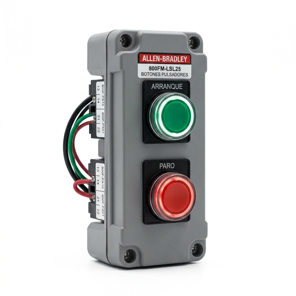 ALLEN-BRADLEY 800FM-LSL25 BOTONES PULSADORES BOTONERAS