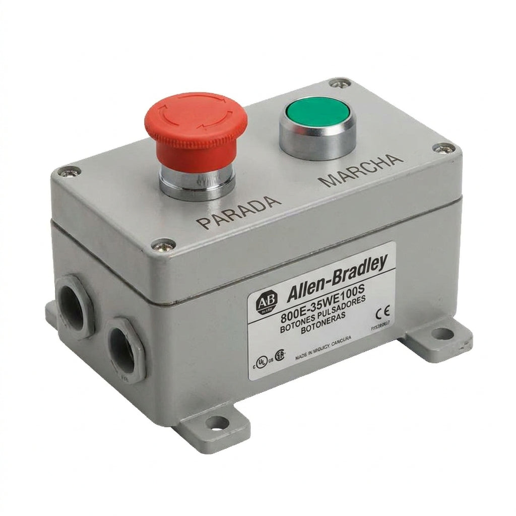 ALLEN-BRADLEY 800E-35WE100S BOTONES PULSADORES BOTONERAS