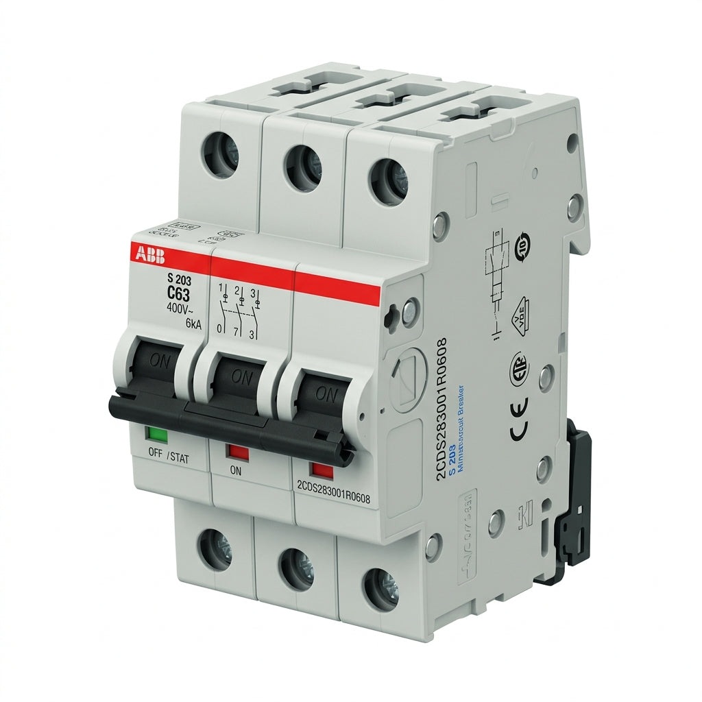 ABB 2CDS283001R0608 INTERRUPTORES TERMOMAGNETICOS MINIATURA RIEL DIN