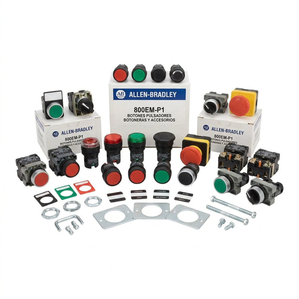 ALLEN-BRADLEY 800EM-P1 BOTONES PULSADORES BOTONERAS Y ACCESORIOS
