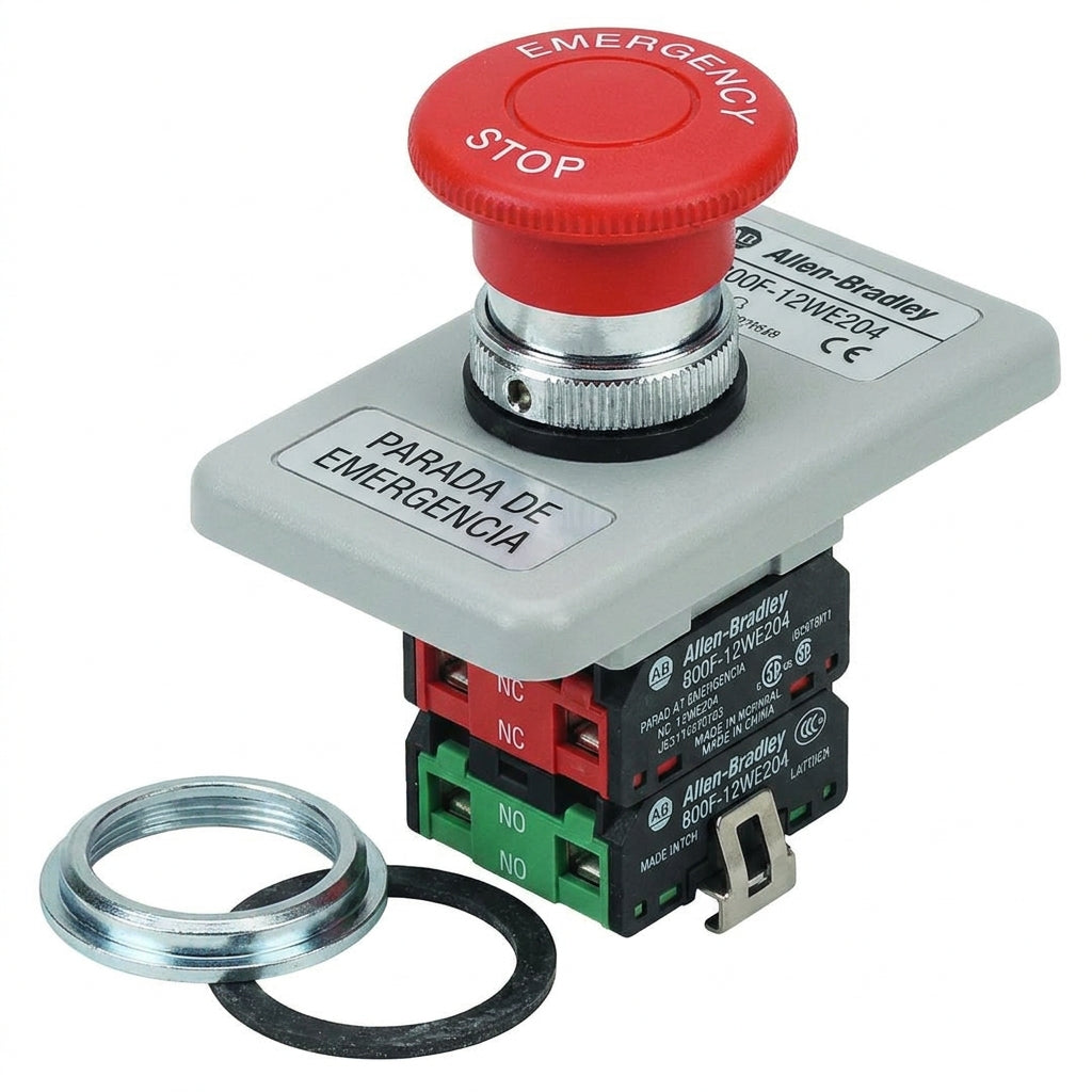 ALLEN-BRADLEY 800F-12WE204 BOTONES PULSADORES BOTONERAS Y ACCESORIOS