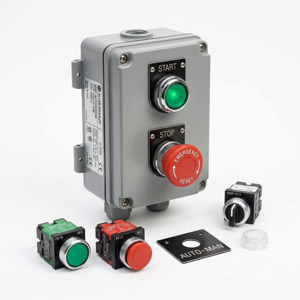 ALLEN-BRADLEY 800F-AECU2CS208 BOTONES PULSADORES BOTONERAS Y ACCESORIOS