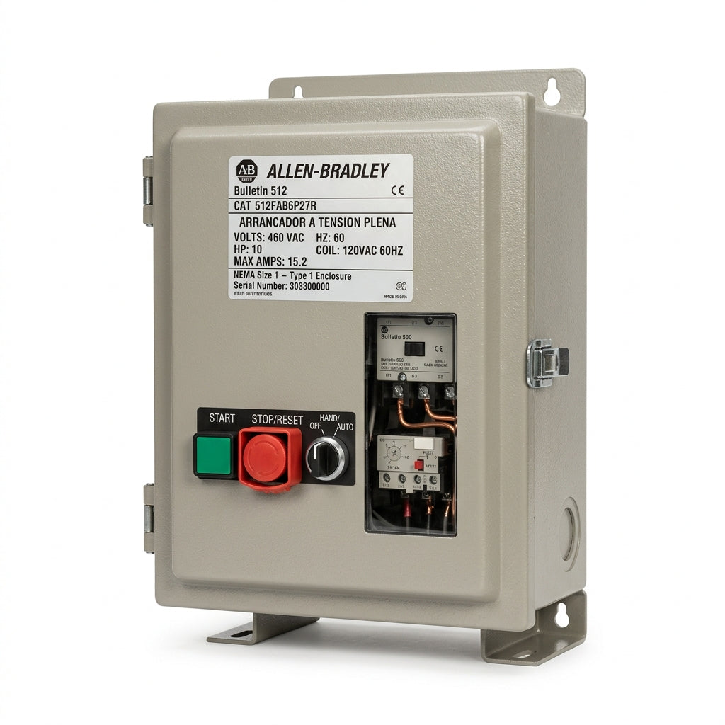 ALLEN-BRADLEY 512FAB6P27R ARRANCADORES A TENSION PLENA