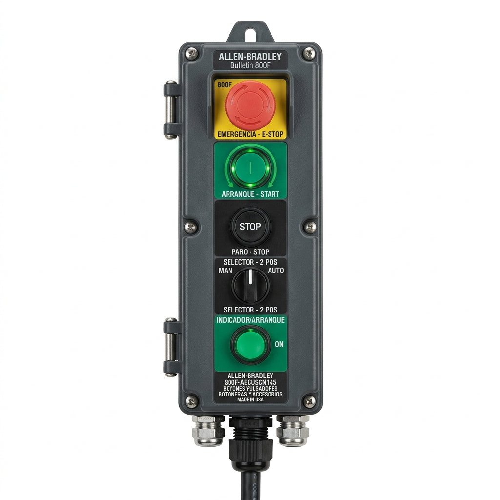 ALLEN-BRADLEY 800F-AECU5CN145 BOTONES PULSADORES BOTONERAS Y ACCESORIOS