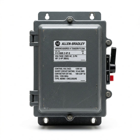 ALLEN-BRADLEY 512-BAB-3-6P-9 ARRANCADORES A TENSION PLENA