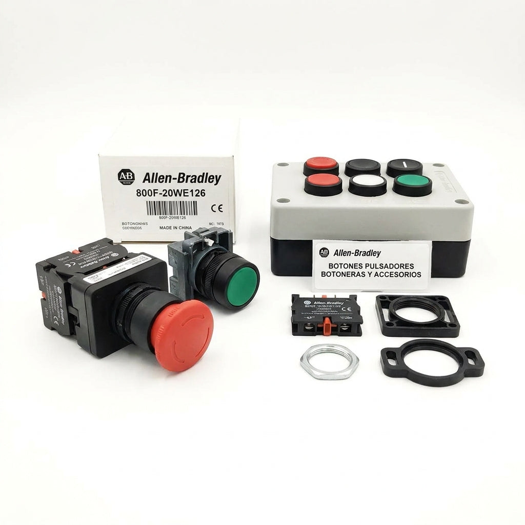 ALLEN-BRADLEY 800F-20WE126 BOTONES PULSADORES BOTONERAS Y ACCESORIOS