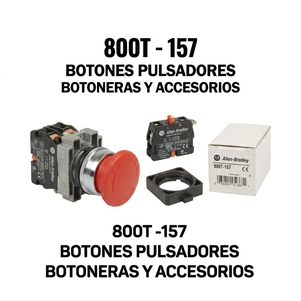 ALLEN-BRADLEY 800T-157 BOTONES PULSADORES BOTONERAS Y ACCESORIOS