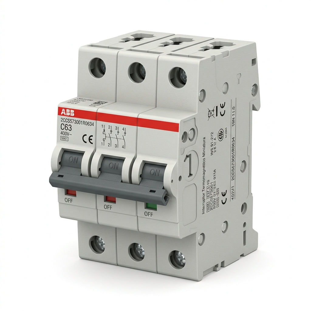 ABB 2CCS573001R0634 INTERRUPTORES TERMOMAGNETICOS MINIATURA RIEL DIN