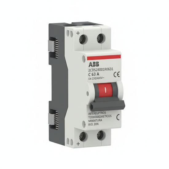 ABB 2CDS284001R0631 INTERRUPTORES TERMOMAGNETICOS MINIATURA RIEL DIN
