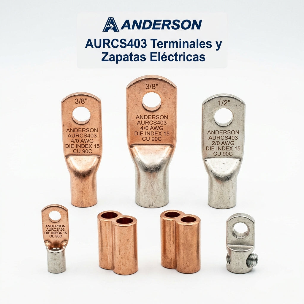 ANDERSON AURCS403 TERMINALES Y ZAPATAS ELECTRICAS
