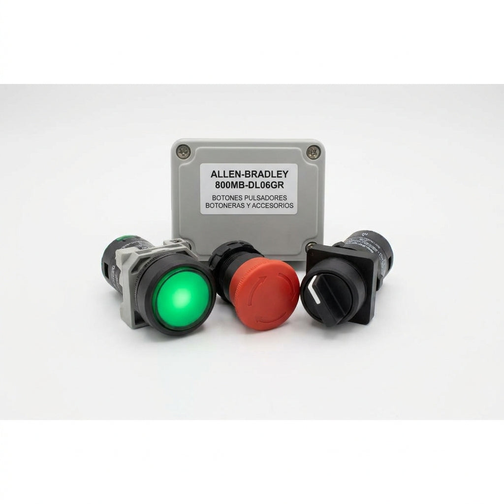 ALLEN-BRADLEY 800MB-DL06GR BOTONES PULSADORES BOTONERAS Y ACCESORIOS