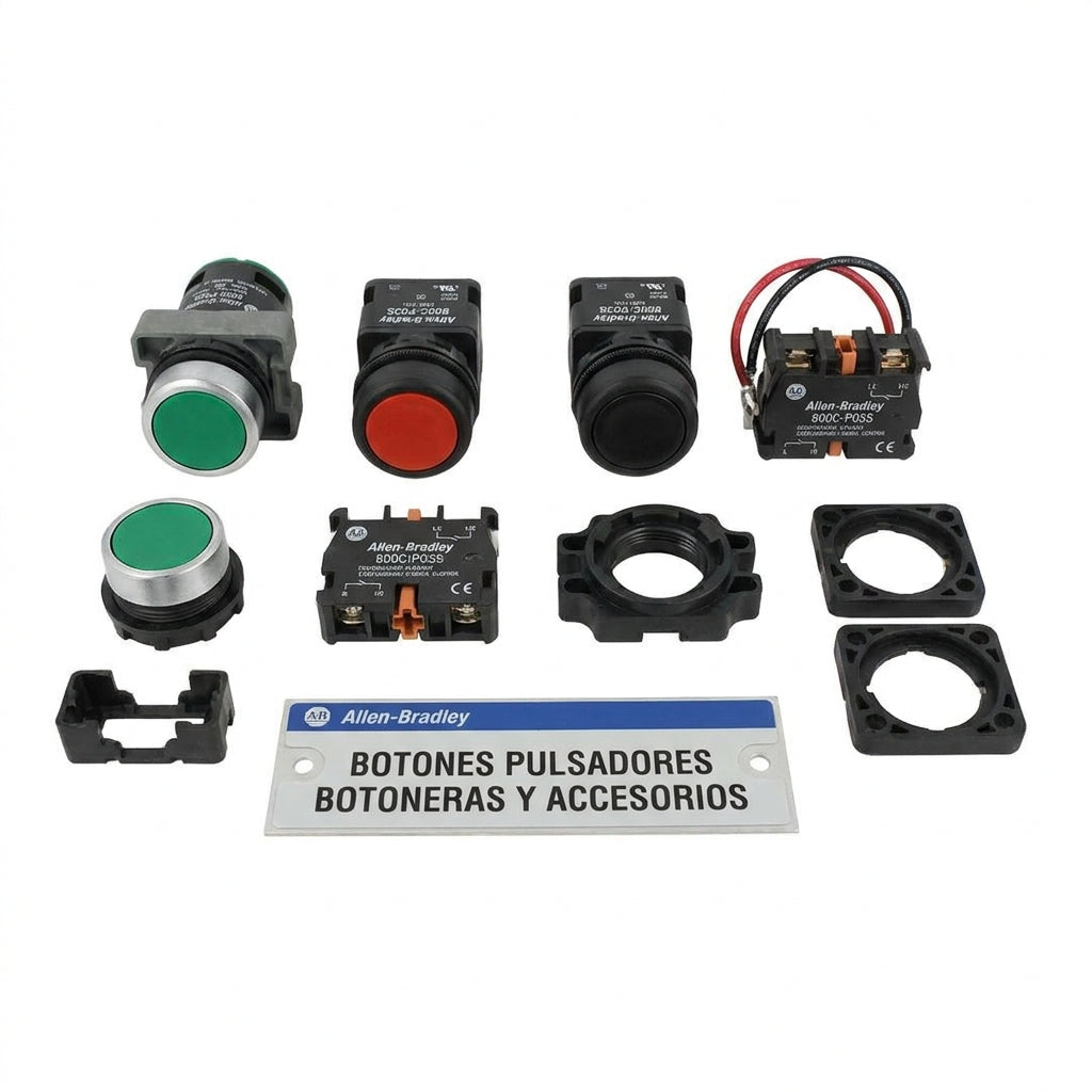 ALLEN-BRADLEY 800C-P03S BOTONES PULSADORES BOTONERAS Y ACCESORIOS
