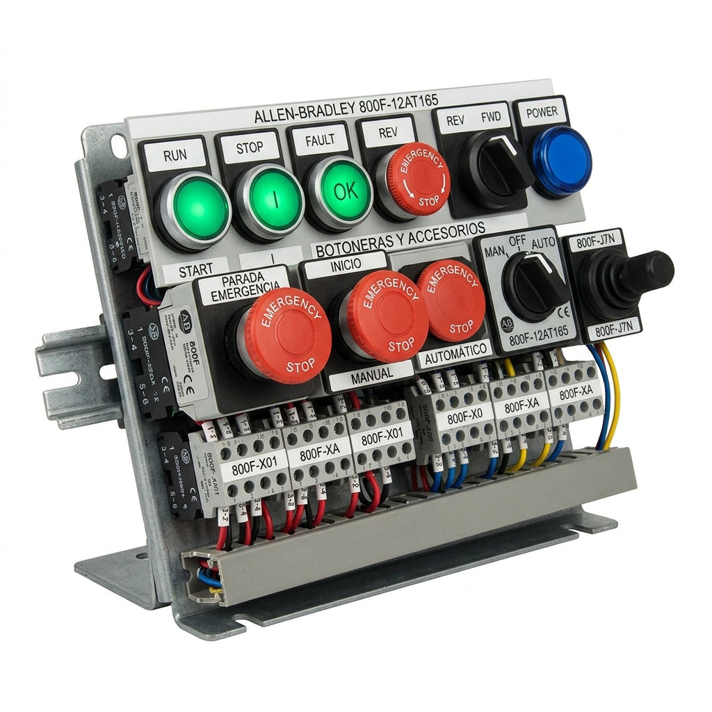 ALLEN-BRADLEY 800F-12AT165 BOTONES PULSADORES BOTONERAS Y ACCESORIOS