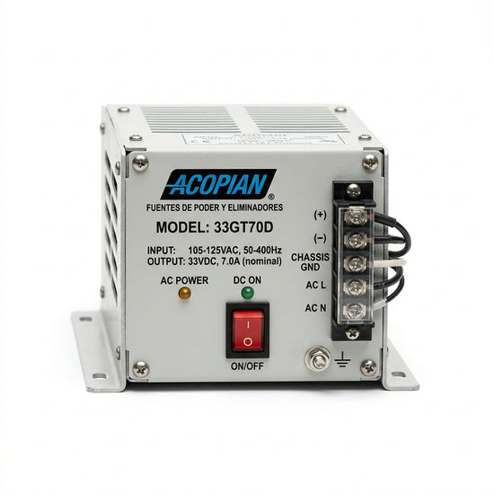 ACOPIAN 33GT70D FUENTES DE PODER Y ELIMINADORES