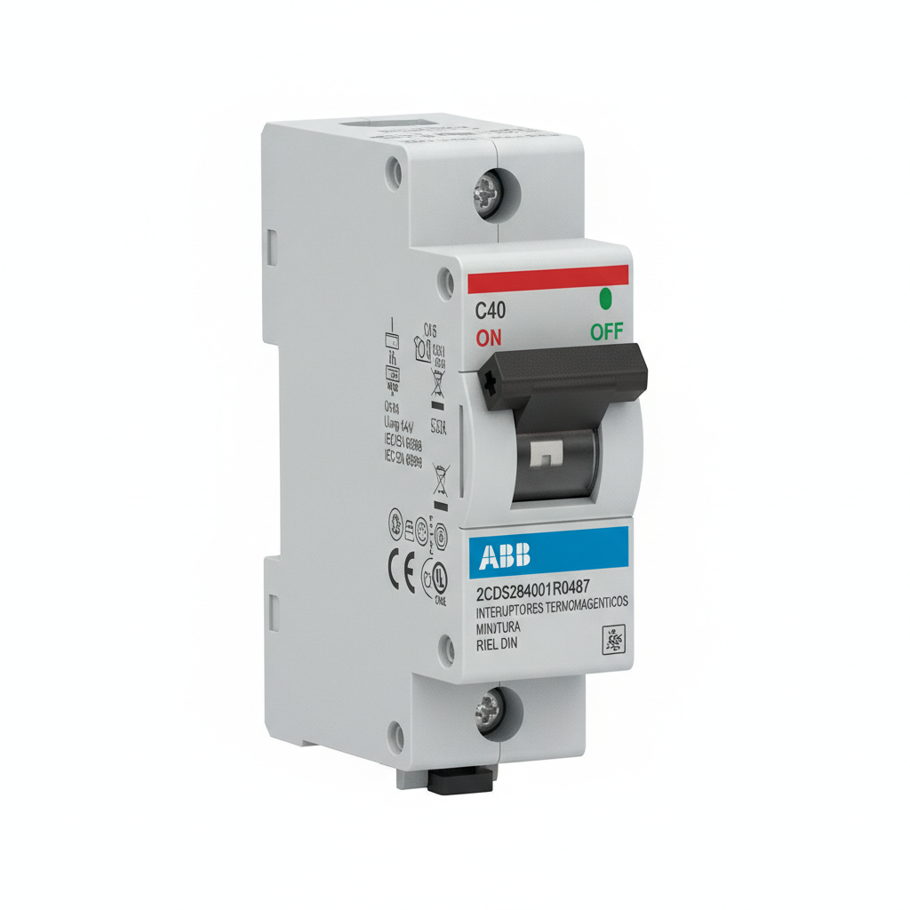 ABB 2CDS284001R0487 INTERRUPTORES TERMOMAGNETICOS MINIATURA RIEL DIN