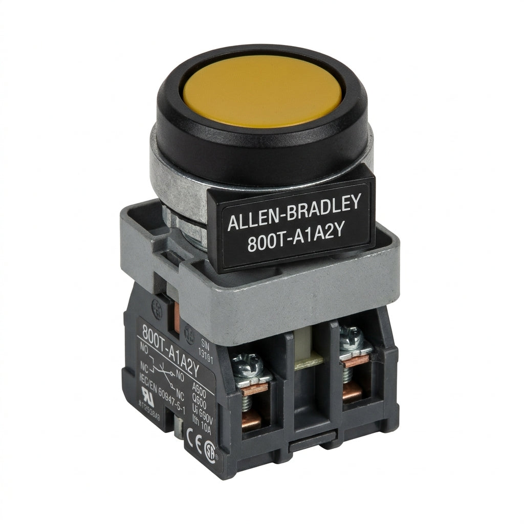 ALLEN-BRADLEY 800T-A1A2Y BOTONES PULSADORES BOTONERAS Y ACCESORIOS
