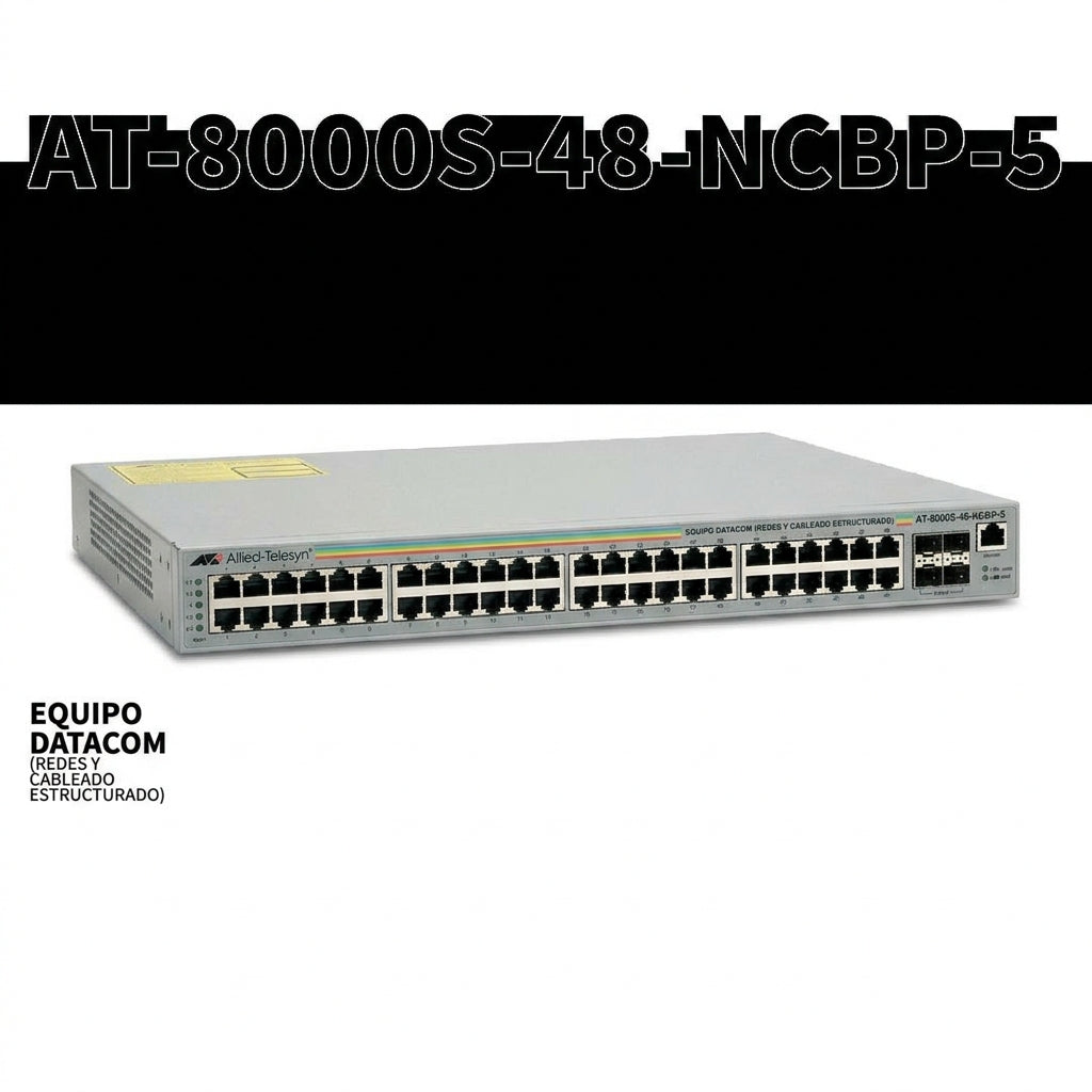 ALLIED-TELESYN AT-8000S-48-NCBP-5 EQUIPO DATACOM (REDES Y CABLEADO ESTRUCTURADO)