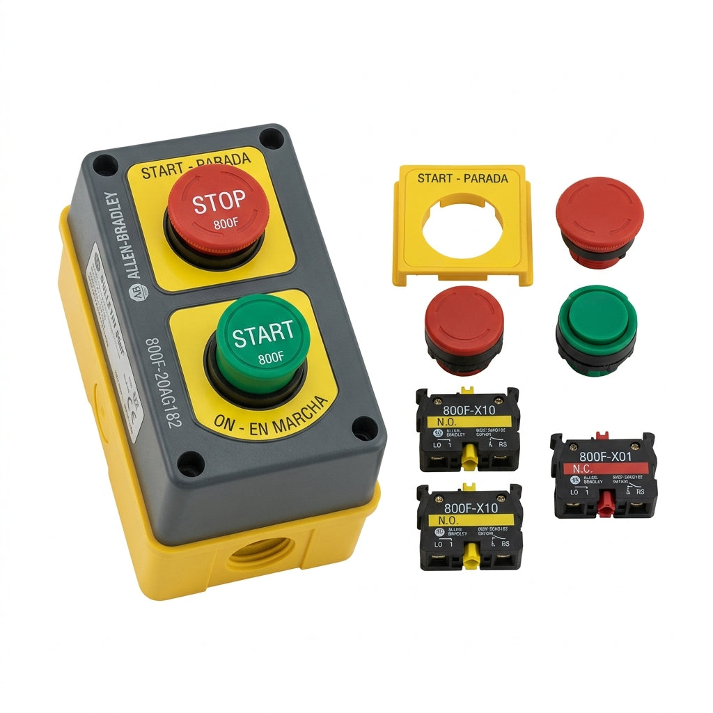 ALLEN-BRADLEY 800F-20AG182 BOTONES PULSADORES BOTONERAS Y ACCESORIOS