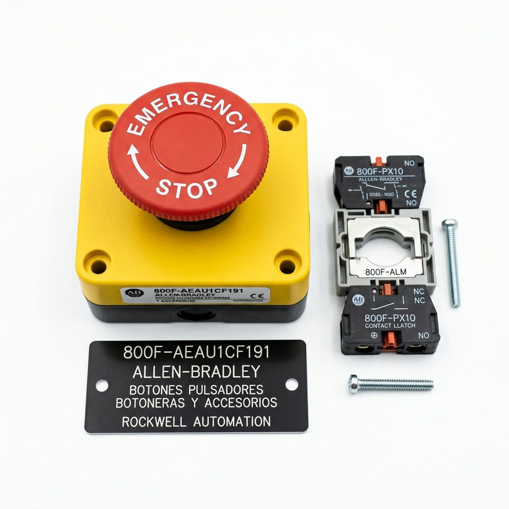 ALLEN-BRADLEY 800F-AEAU1CF191 BOTONES PULSADORES BOTONERAS Y ACCESORIOS