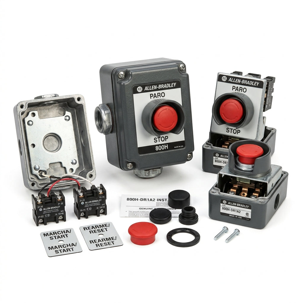 ALLEN-BRADLEY 800H-DR1A2 BOTONES PULSADORES BOTONERAS Y ACCESORIOS
