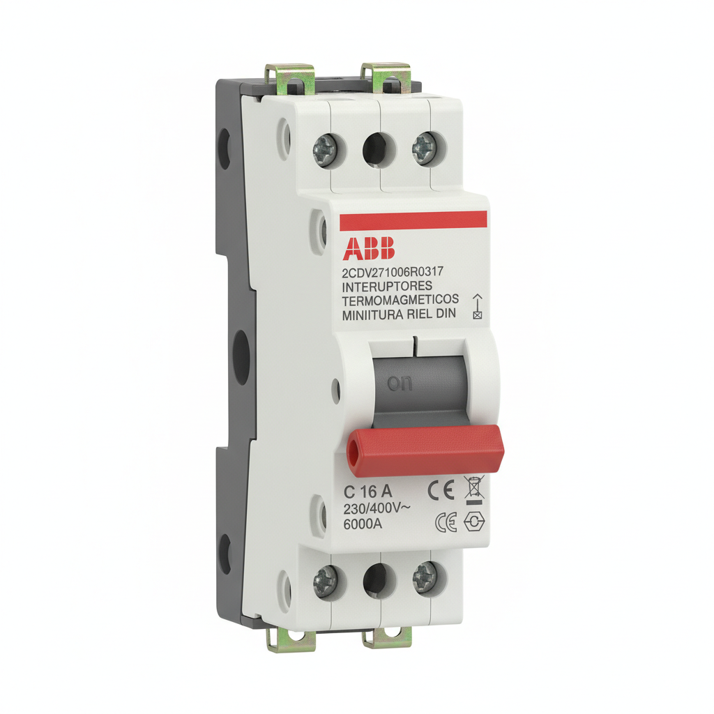 ABB 2CDV271006R0317 INTERRUPTORES TERMOMAGNETICOS MINIATURA RIEL DIN