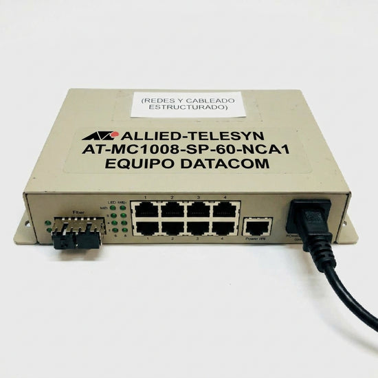 ALLIED-TELESYN AT-MC1008-SP-60-NCA1 EQUIPO DATACOM (REDES Y CABLEADO ESTRUCTURADO)