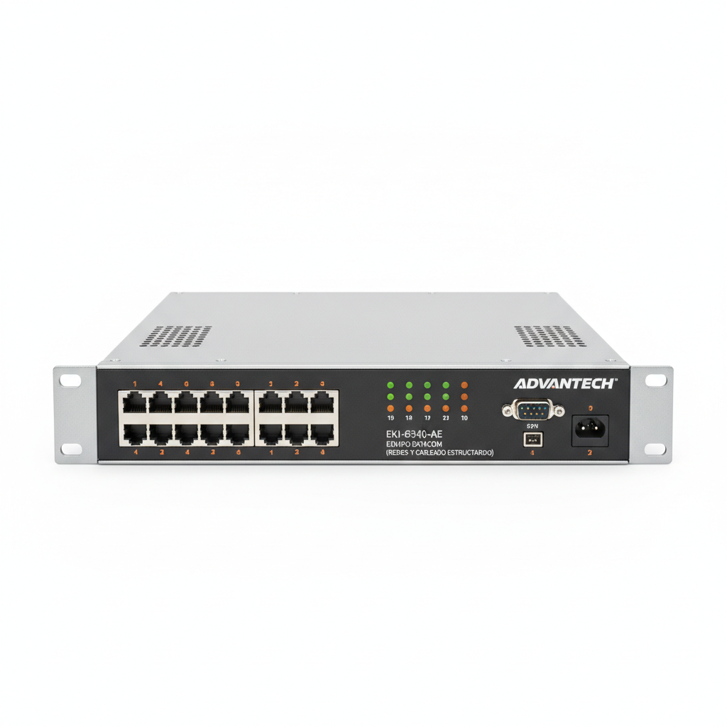 ADVANTECH EKI-6340-3U-AE EQUIPO DATACOM (REDES Y CABLEADO ESTRUCTURADO)