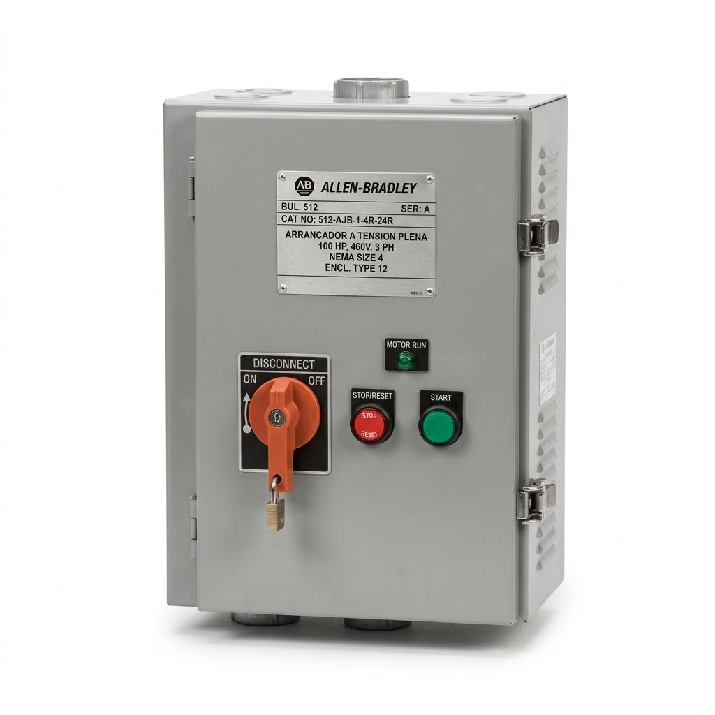 ALLEN-BRADLEY 512-AJB-1-4R-24R ARRANCADORES A TENSION PLENA