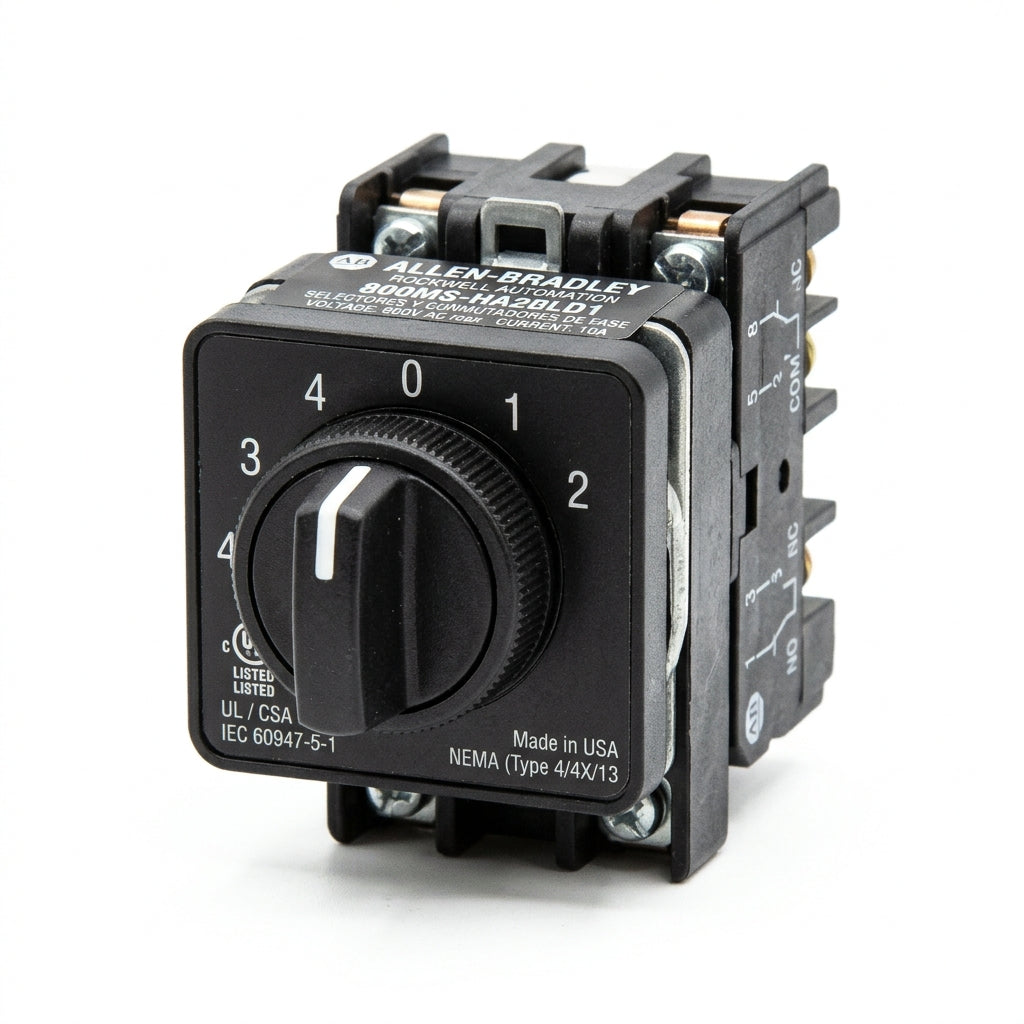 ALLEN-BRADLEY 800MS-HA2BLD1 SELECTORES Y CONMUTADORES DE FASE - LEVAS
