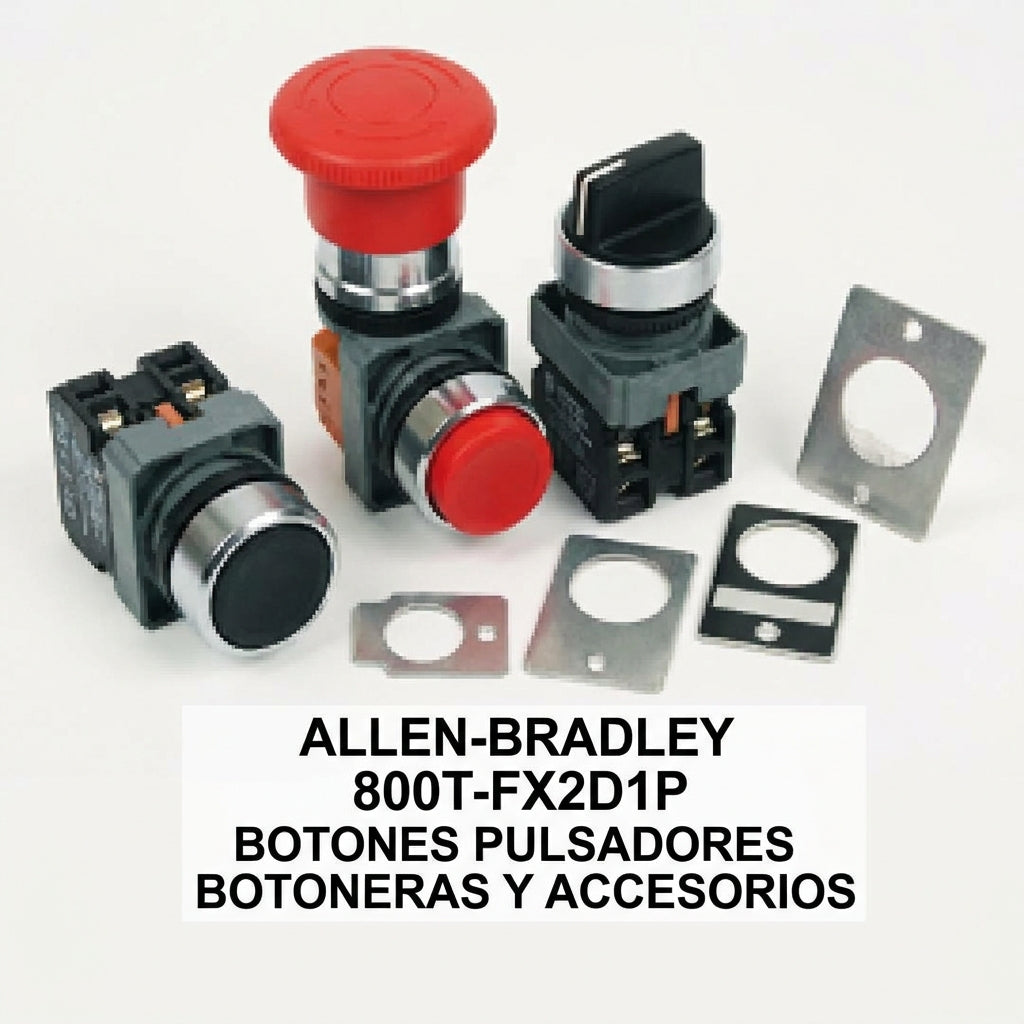 ALLEN-BRADLEY 800T-FX2D1P BOTONES PULSADORES BOTONERAS Y ACCESORIOS