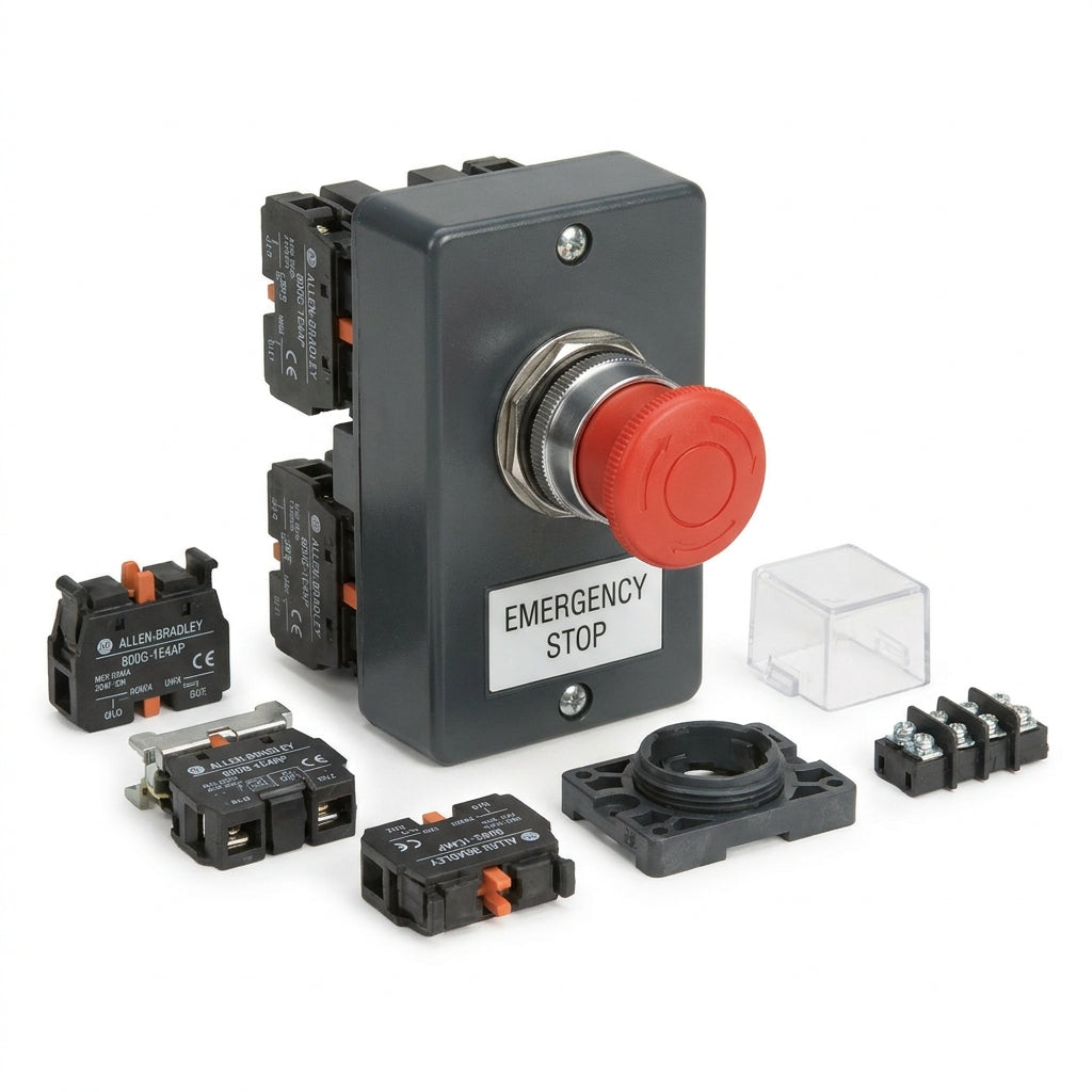 ALLEN-BRADLEY 800G-1E4AP BOTONES PULSADORES BOTONERAS Y ACCESORIOS