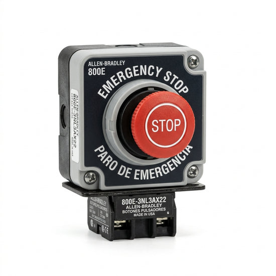 ALLEN-BRADLEY 800E3NL3AX22 BOTONES PULSADORES BOTONERAS Y ACCESORIOS