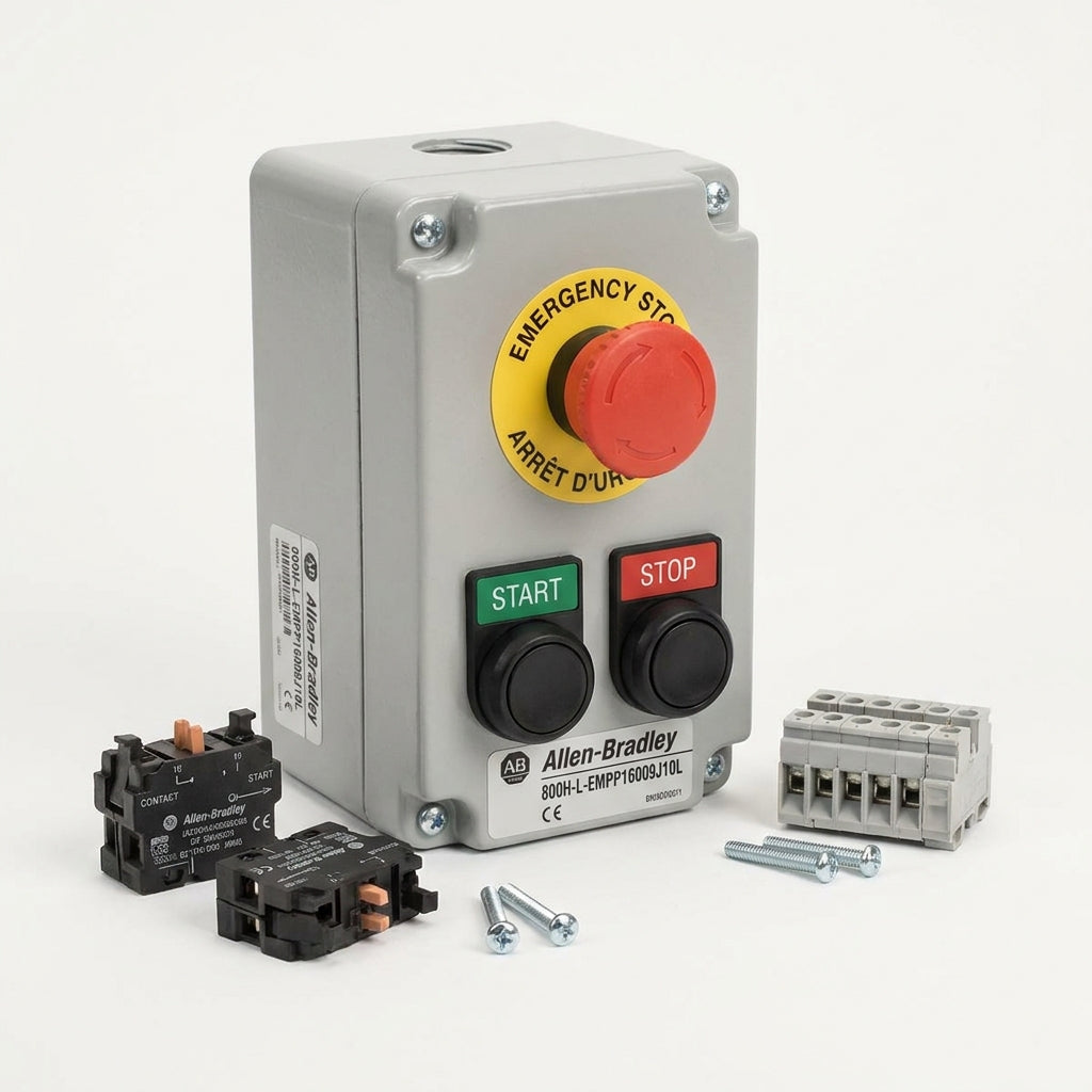 ALLEN-BRADLEY 800H-L-EMPP16009J10L BOTONES PULSADORES BOTONERAS Y ACCESORIOS