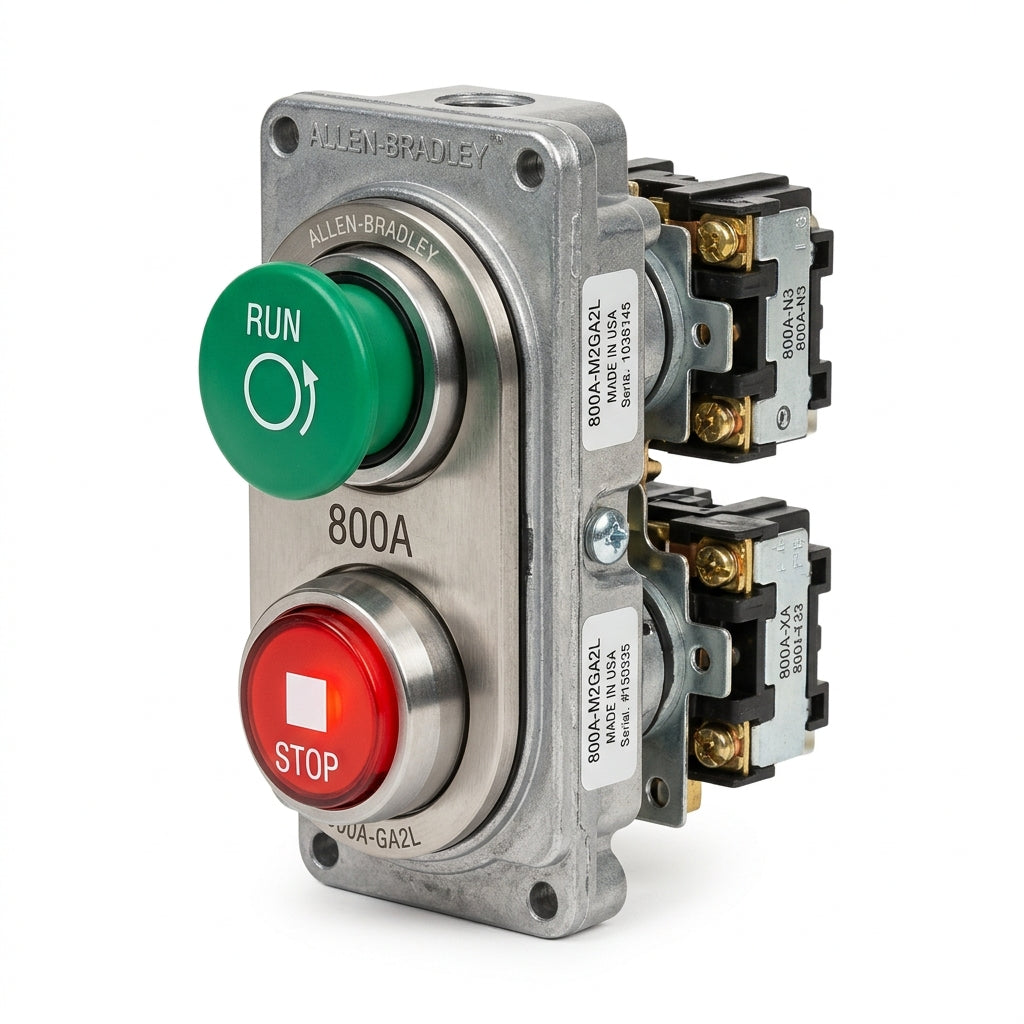 ALLEN-BRADLEY 800A-M2GA2L BOTONES PULSADORES BOTONERAS Y ACCESORIOS