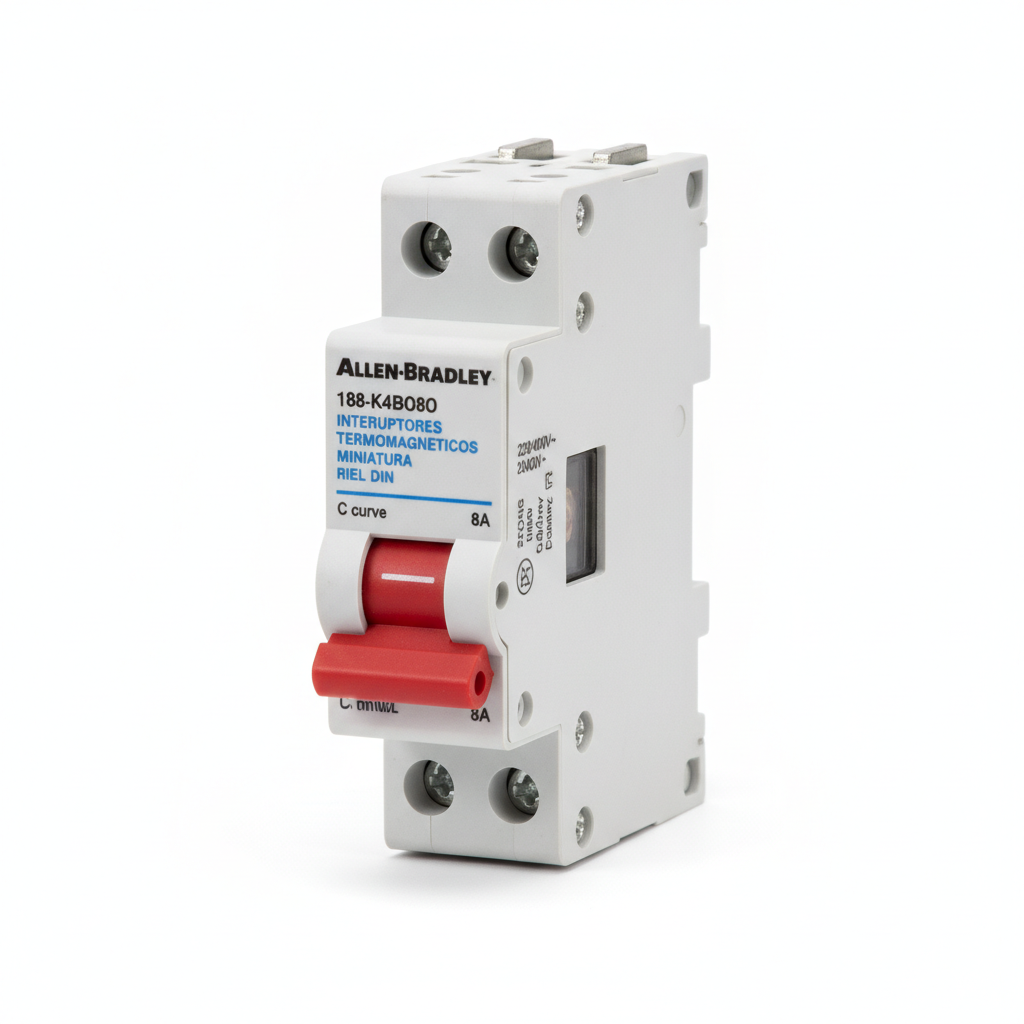 ALLEN-BRADLEY 188-K4BO8O INTERRUPTORES TERMOMAGNETICOS MINIATURA RIEL DIN