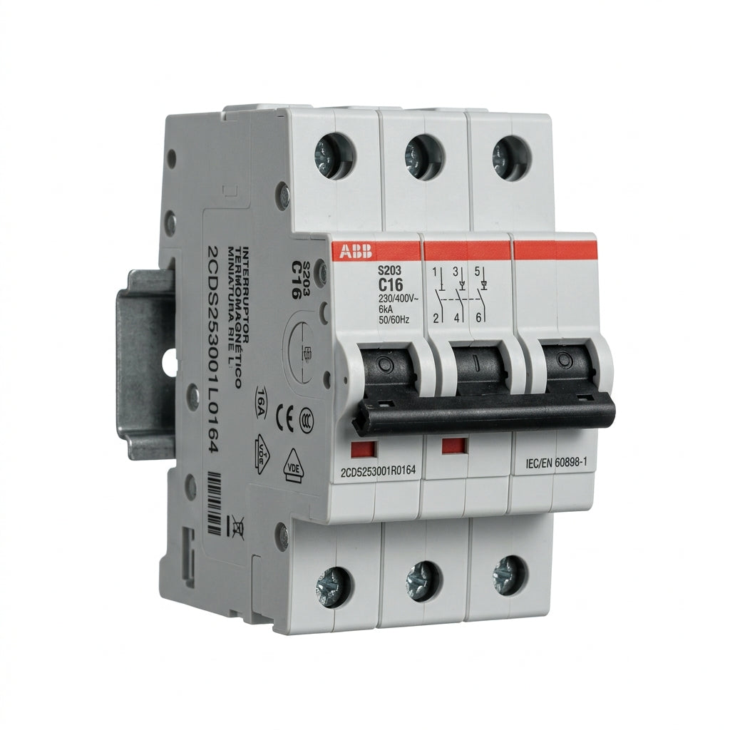 ABB 2CDS253001L0164 INTERRUPTORES TERMOMAGNETICOS MINIATURA RIEL DIN