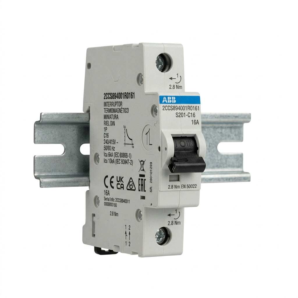 ABB 2CCS894001R0161 INTERRUPTORES TERMOMAGNETICOS MINIATURA RIEL DIN